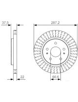 BOSCH 0 986 479 T17 Тормозной диск
