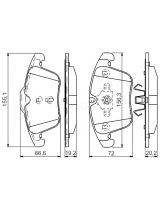 BOSCH 0 986 494 342 Колодки дисковые
