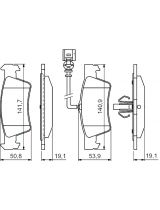 BOSCH 0 986 494 309 Колодки дисковые