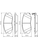 BOSCH 0 986 494 279 Колодки дисковые
