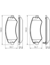 BOSCH 0 986 494 357 Колодки дисковые