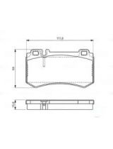 BOSCH 0 986 494 356 Колодки дисковые