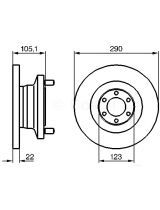 BOSCH 0 986 478 885 Тормозной диск