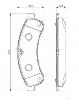 BOSCH 0 986 494 335 Колодки дисковые