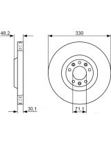 BOSCH 0 986 479 192 Тормозной диск