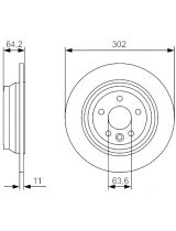 BOSCH 0 986 479 B19 Тормозной диск