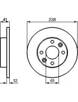 BOSCH 0 986 479 165 Тормозной диск