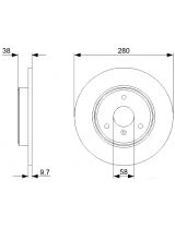 BOSCH 0 986 479 305 Тормозной диск