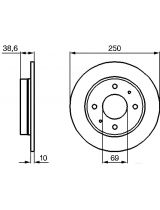 BOSCH 0 986 479 236 Тормозной диск