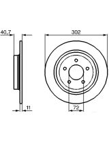 BOSCH 0 986 479 233 Тормозной диск