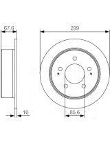 BOSCH 0 986 479 U56 Тормозной диск