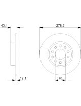 BOSCH 0 986 479 292 Тормозной диск