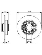 BOSCH 0 986 479 400 Тормозной диск