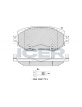 ICER 182292 Колодки дисковые