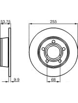 BOSCH 0 986 478 704 Тормозной диск