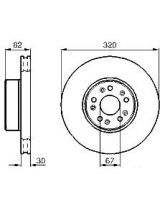 BOSCH 0 986 478 527 Тормозной диск