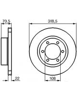 BOSCH 0 986 478 698 Тормозной диск