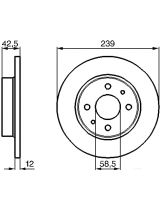 BOSCH 0 986 478 747 Тормозной диск