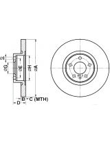 ATE 24.0115-0108.1 Тормозной диск