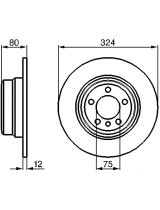 BOSCH 0 986 479 167 Тормозной диск