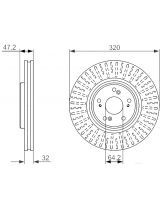 BOSCH 0 986 479 741 Тормозной диск
