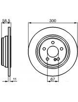 BOSCH 0 986 478 472 Тормозной диск
