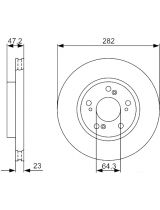 BOSCH 0 986 479 365 Тормозной диск
