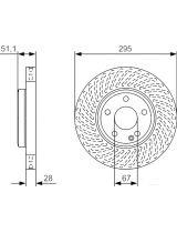 BOSCH 0 986 479 A58 Тормозной диск
