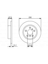 BOSCH 0 986 479 D17 Тормозной диск