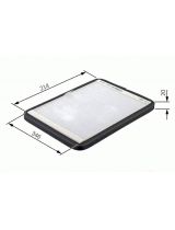 BOSCH 1 987 432 033 Фильтр салонный (без рамки)