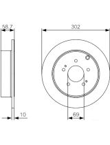 BOSCH 0 986 479 532 Тормозной диск
