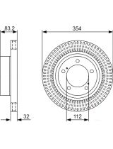 BOSCH 0 986 479 V50 Тормозной диск
