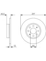 BOSCH 0 986 479 402 Тормозной диск