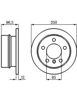 BOSCH 0 986 478 863 Тормозной диск задний