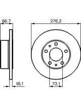 BOSCH 0 986 479 163 Тормозной диск задний