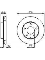 BOSCH 0 986 478 227 Тормозной диск передний