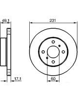 BOSCH 0 986 479 241 Тормозной диск