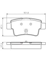 BOSCH 0 986 495 111 Колодки дисковые