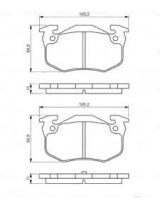 BOSCH 0 986 495 236 Колодки дисковые