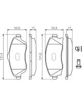 BOSCH 0 986 494 510 Колодки дисковые