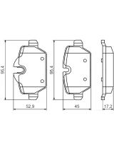BOSCH 0 986 494 461 Колодки дисковые