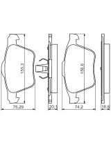 BOSCH 0 986 494 245 Колодки дисковые