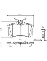 BOSCH 0 986 494 923 Колодки дисковые