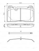 BOSCH 0 986 494 694 Колодки дисковые