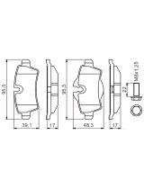 BOSCH 0 986 494 242 Колодки дисковые