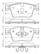 BOSCH 0 986 494 696 Колодки дисковые