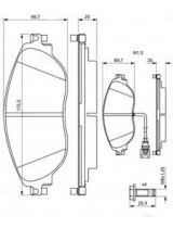 BOSCH 0 986 494 704 Колодки дисковые