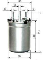 BOSCH F 026 402 834 Фильтр топливный