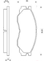 BOSCH 0 986 424 572 Колодки дисковые