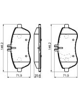 BOSCH 0 986 494 161 Колодки дисковые